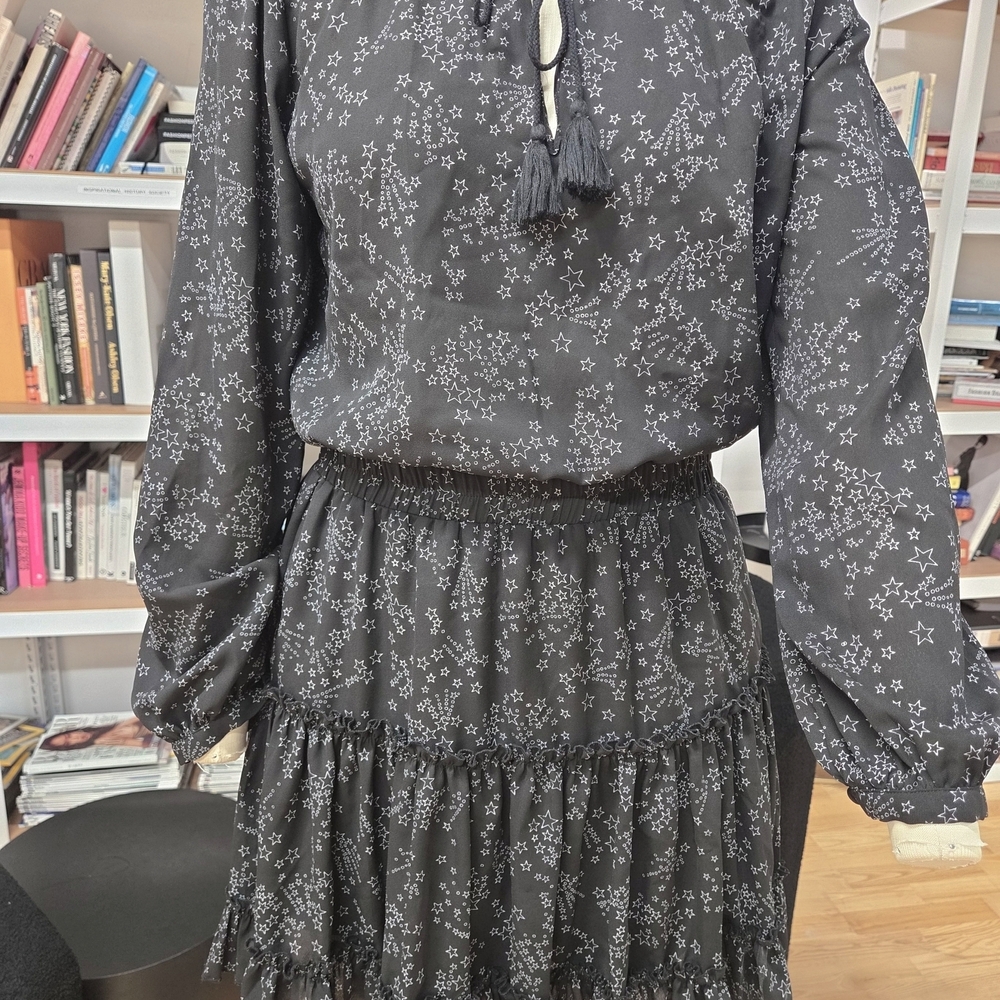 Rebecca Minkoff Black Dress with Star Design